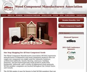 Woodcomponents.org(The Wood Component Manufacturers Association (WCMA)) Screenshot