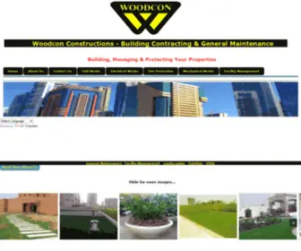 Woodconconstructions.com(Civil Engineers and Building Contractors) Screenshot