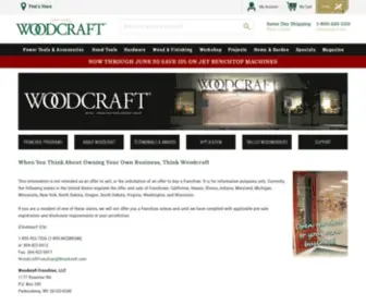 Woodcraftfranchise.com(Woodcraft Franchise Opportunites) Screenshot