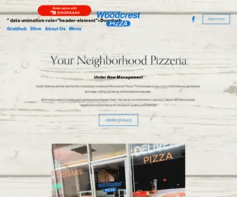 Woodcrestpizzallc.com(Woodcrest Pizza) Screenshot