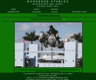 Woodedge.com(Woodedge Stables) Screenshot