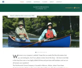 Wooden-Canoes.com(Northwoods Canoe Co) Screenshot