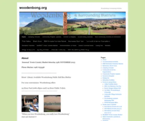 Woodenbong.org(Woodenbong Community Website) Screenshot