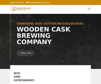 Woodencask.com(Wooden Cask Brewing Company) Screenshot