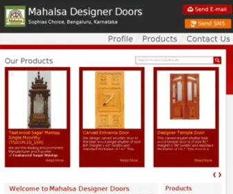 Woodendoors.co.in(Mahalsa Designer Doors) Screenshot