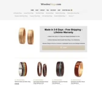 Woodenrings.com(Wooden Rings) Screenshot