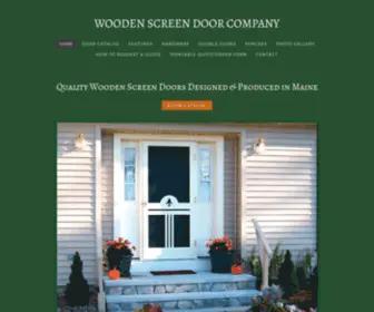 Woodenscreendoor.com(Wooden Screen Door Company) Screenshot