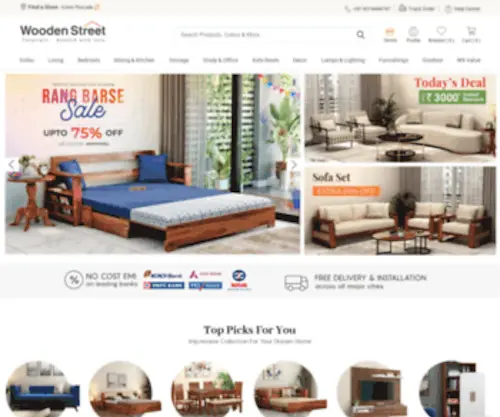 Woodenstreet.com(Furniture Online) Screenshot
