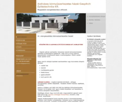 Woodepitestechnika.hu(A+ energiaosztályú könnyűszerkezetes házak) Screenshot