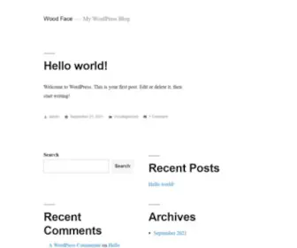 Woodface.in(Just another WordPress site) Screenshot