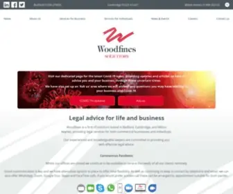 Woodfines.co.uk(Expert solicitors in Bedfordshire) Screenshot