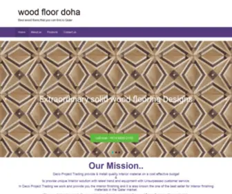 Woodfloordoha.com(Wood floor doha) Screenshot