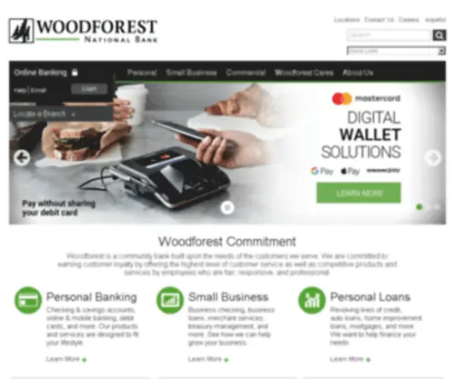 Woodforestbank.com(Woodforest National Bank) Screenshot