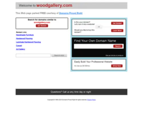 Woodgallery.com(The Wood Gallery) Screenshot