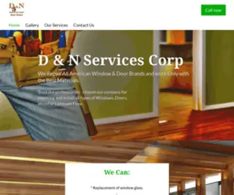 Woodglassrepair.us(D & N Services Corp) Screenshot