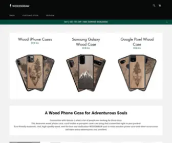 Woodgraw.com(Handmade Phone Cases from Natural Materials) Screenshot