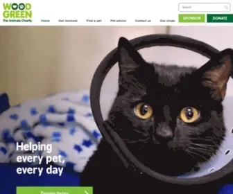 Woodgreen.org.uk(We are proud to be the pet charity) Screenshot