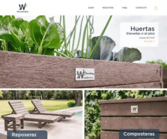 Woodidea.com.ar(Muebles de Jardín y Huertas Sustentables) Screenshot