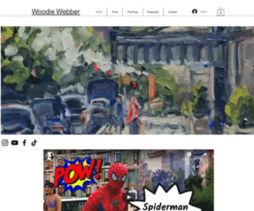 Woodiewebber.com(Woodie Webber Paintings) Screenshot