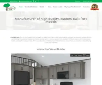 Woodland-Park.com(Park Models by Woodland Park) Screenshot