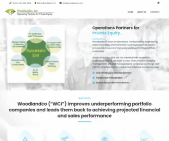 Woodlandco.com(Operations Partners for Private Equity) Screenshot