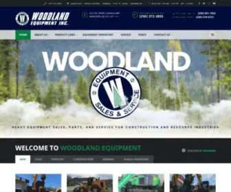 Woodlandequip.com(Heavy Equipment Sales) Screenshot