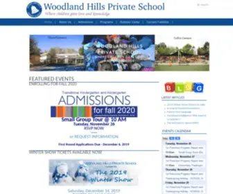Woodlandhillsprivateschool.com(Woodland Hills Private School) Screenshot