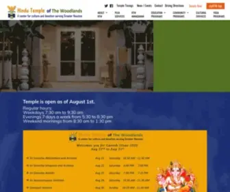 Woodlandshindutemple.org(Hindu Temple of The Woodlands) Screenshot
