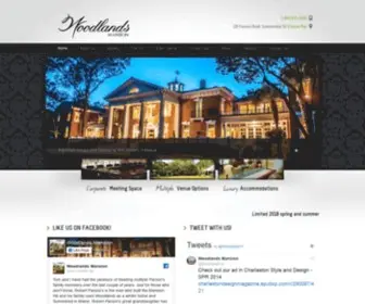 Woodlandsinn.com(Woodlands Mansion) Screenshot