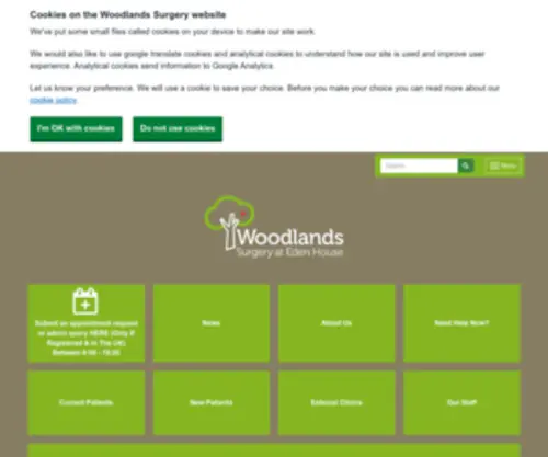 Woodlandssurgery.co.uk(Woodlands Surgery) Screenshot