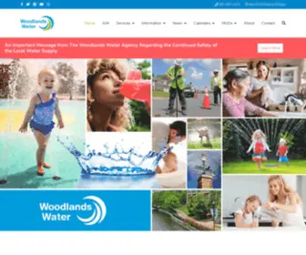 Woodlandswater.org(The central management agency for the eleven Municipal Utility Districts (MUDs)) Screenshot