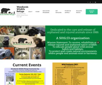 Woodlandswildlife.org(Giving New Jersey's Wildlife a Second Chance Since 1986) Screenshot