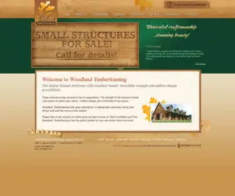 Woodlandtimberframing.com(Amish Timberframed Structures) Screenshot