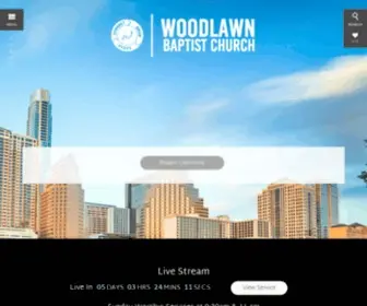 Woodlawnbc.org(Woodlawn Baptist Church) Screenshot