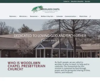 Woodlawnchapel.com(Woodlawn Chapel Presbyterian Church) Screenshot