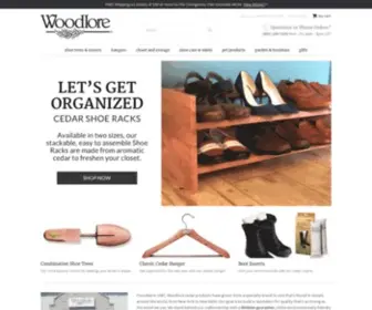 Woodlore.com(Cedar Shoe Trees) Screenshot