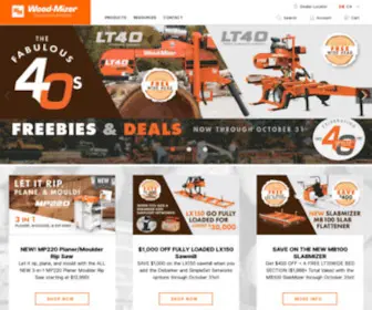 Woodmizer.ca(Portable Sawmills and Woodworking Equipment) Screenshot