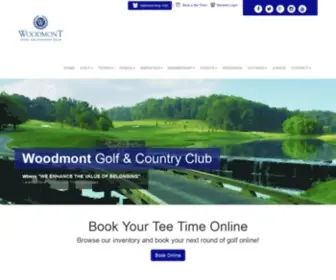 Woodmontgolfclub.com(Woodmont Golf and Country Club) Screenshot
