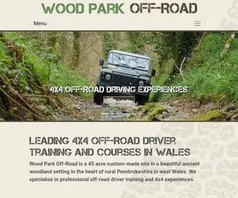 Woodpark-Offroad.com(4x4 Off Road Driving Experiences & Training Courses in Wales) Screenshot