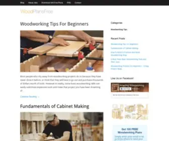 Woodplansfree.com(The #1 Resource for Beginner Woodworkers) Screenshot
