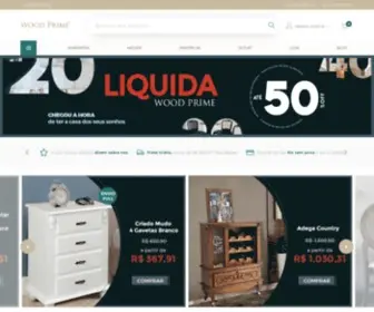Woodprime.com.br(Loja de Móveis e Decorações Online) Screenshot