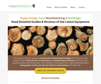 Woodpursuits.com(Wood Pursuits) Screenshot