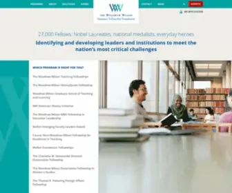 Woodrow.org(Woodrow Wilson National Fellowship Foundation) Screenshot