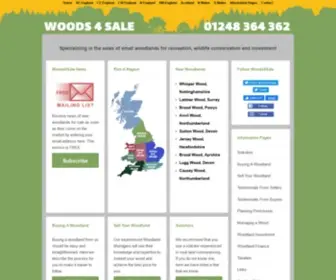Woods4Sale.co.uk(UK woodland & woods for sale) Screenshot