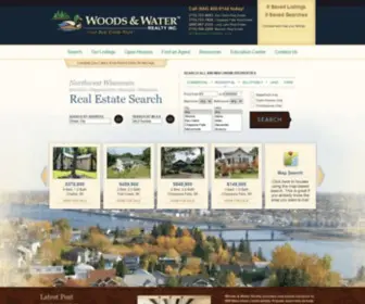 Woodsandwater.com(Eau Claire and Chippewa Falls Homes for Sale) Screenshot