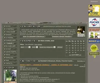Woodsball25.com(Besancon paintball) Screenshot