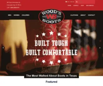 Woodsboots.com(Wood's Boots) Screenshot