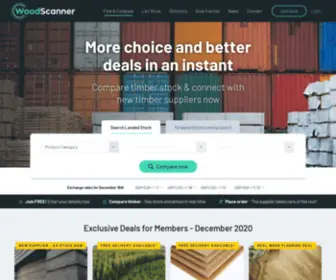 Woodscanner.com(The Timber Industry's wood comparison site) Screenshot
