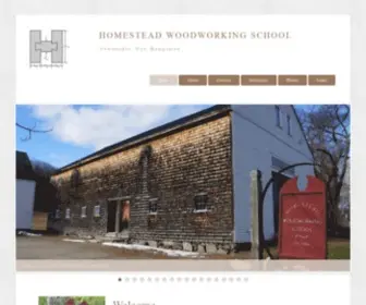 Woodschoolnh.com(Homestead Woodworking School) Screenshot