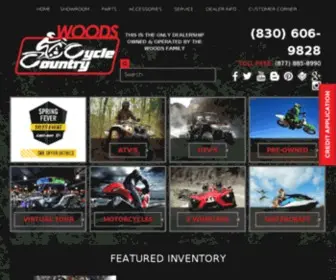 Woodscyclecountry.com Screenshot